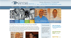 Desktop Screenshot of christophersoneyeclinic.com